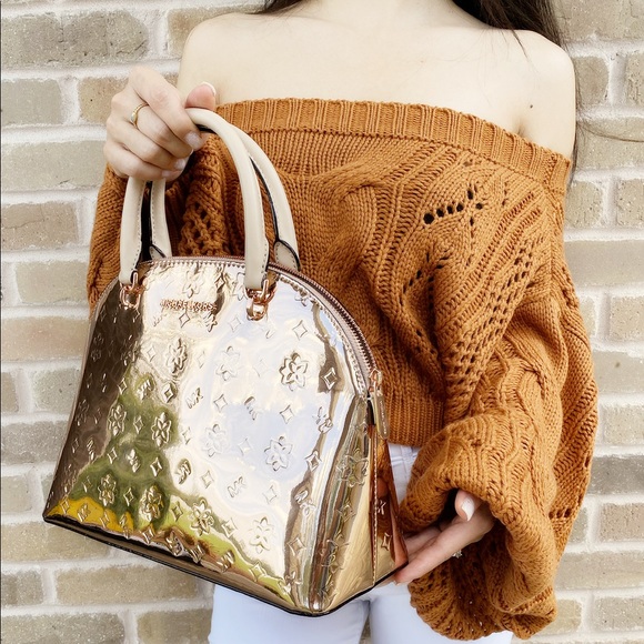 Michael kors GOLD Matellic Large satchel - Picture 3 of 5